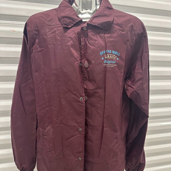Burgundy Vans Windbreaker - Picture 1 of 2